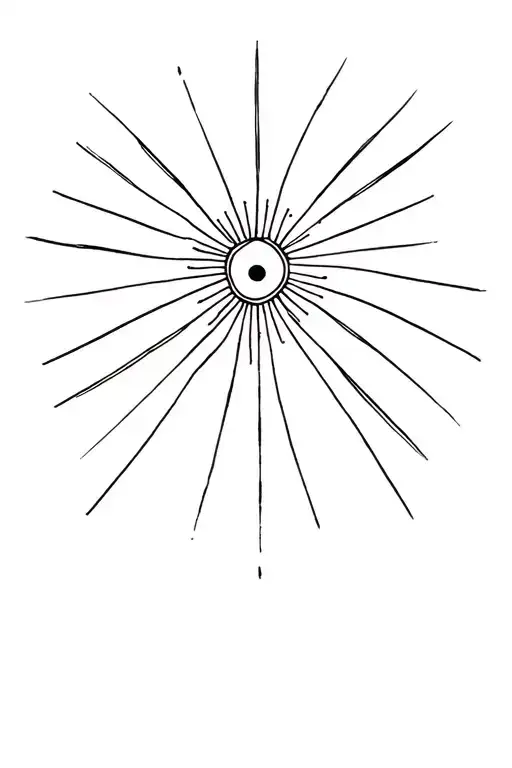 Energy sun rays, a tatto that honors my late mother and incorporates my wife and two sons tattoo design idea