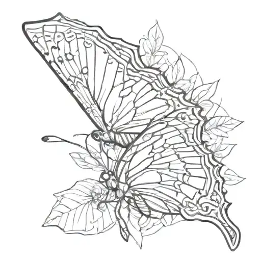 soul sisters monarch butterfly tattoo design idea