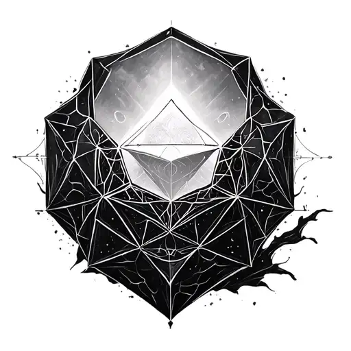 as above so below, as within so without, as before so after, sacred geometry, dodecahedron tattoo design idea