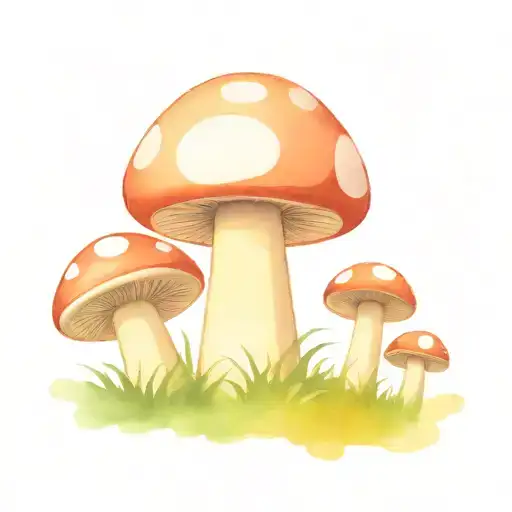 Mario 1up mushroom with Mario bros themed background tattoo design idea