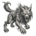 skinwalker tattoo design idea