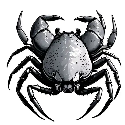 gothic hermit crab tattoo design idea