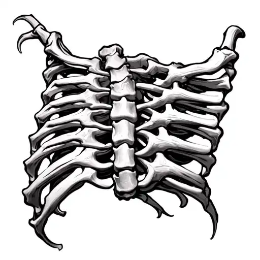 spinal cord with the father incorporated into it tattoo design idea