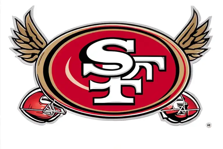 49ers, football club logo tattoo design idea