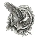 Peeta from the hunger games symbolic tattoo tattoo design idea