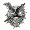 Peeta from the hunger games symbolic tattoo tattoo design idea