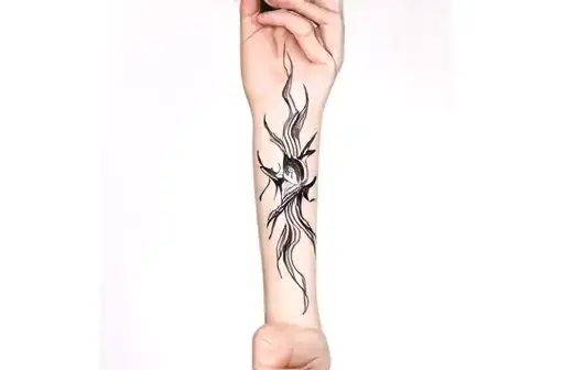 "Long and thin, on the forearm" tattoo design idea