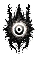 black hole sun tattoo design idea