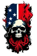 rebel flag tattoo design idea