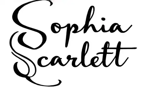 "Sophia
Scarlett" tattoo design idea