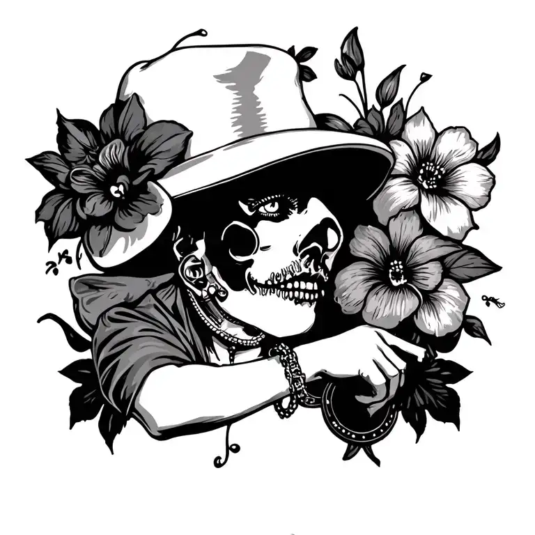 rockabilly estilo tattoo oldschool tattoo design idea