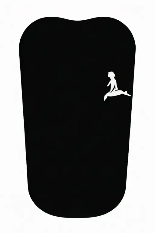 mermaid sitting on a rock tattoo design idea