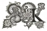 the number 18 and the name “Hlomla” tattoo design idea