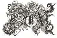 the number 18 and the name “Hlomla” tattoo design idea