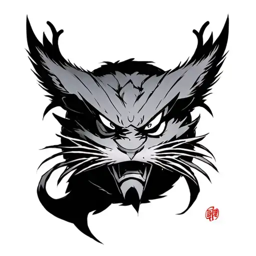 kintaro com gakubori tattoo design idea