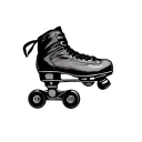 roller skate tattoo design idea