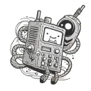 bmo adventure time tactical tattoo design idea