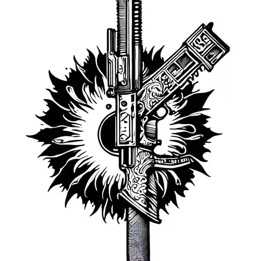 Uzi tattoo design idea