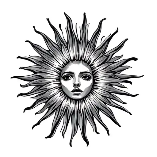 Argentina Sun tattoo design idea