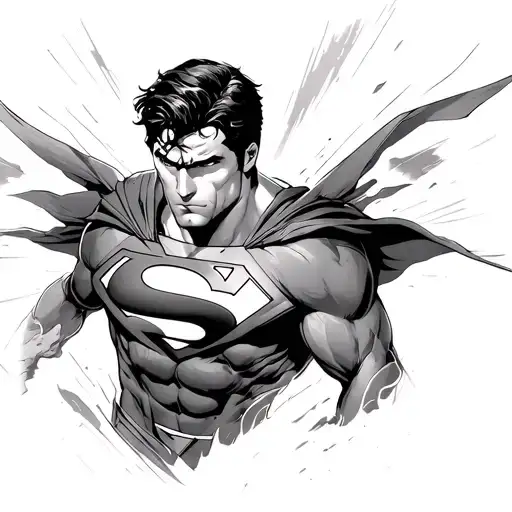 Superman tattoo design idea
