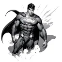 Superman tattoo design idea