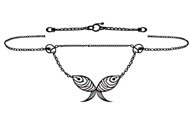 mermaid pisces anklet bracelet tattoo tattoo design idea