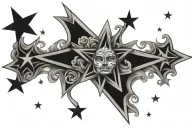 Star tattoo design idea