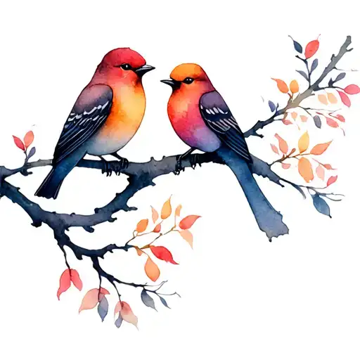 3 birds on a branch tatoo design tattoo design idea