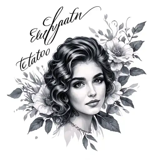 Elizabeth In Cursive tattoo design idea