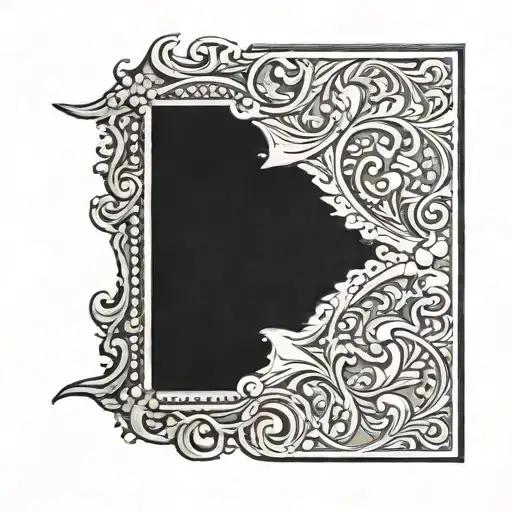 tooled leather with western tattoo design idea