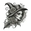 Halloween tattoo design idea