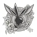 Playboy tattoo design idea