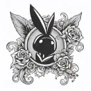 Playboy tattoo design idea