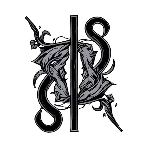 dyslexia symbol for men tattoo design idea