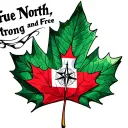 "True North, Strong and Free" A maple leaf, a canadian flag, a compass rose tattoo design idea