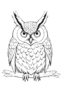 owl surrounded tattoo design idea