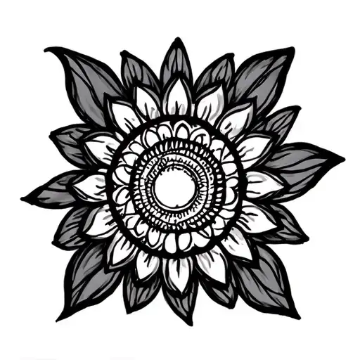 mandala tattoo sonne tattoo design idea