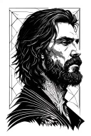 inspired by Elden ring tattoo and John wick Back tattoo tattoo design idea