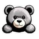 Teddy Bear Face tattoo design idea