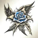child abuse survivor symbol gothic thorns tattoo design idea