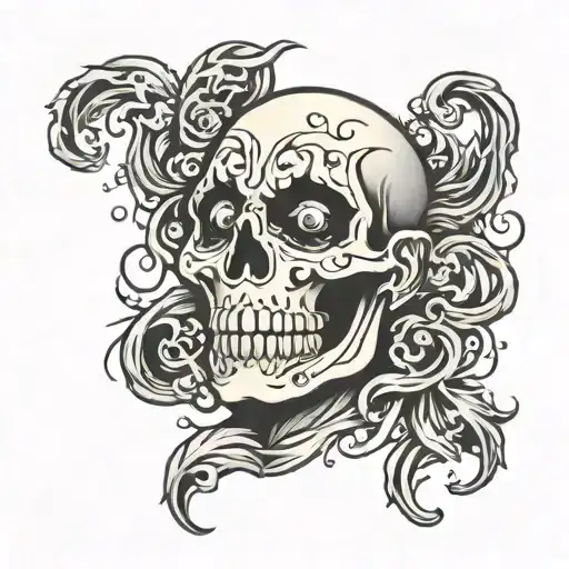 ghost face tattoo tattoo design idea