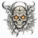 ghost face tattoo tattoo design idea