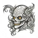 ghost face tattoo tattoo design idea
