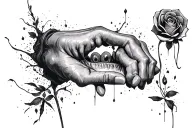 Sad Crazy Life tattoo design idea