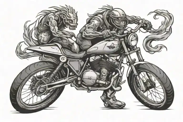 swim bike run tattoo design idea