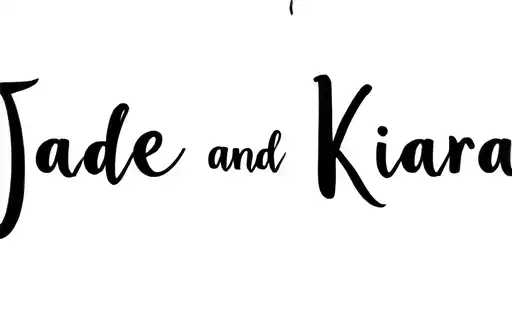 "Jade and Kiara" tattoo design idea