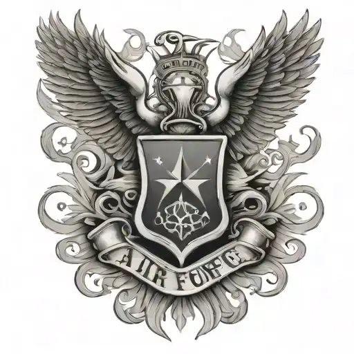 Air Force tattoo design idea