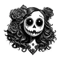 voodoo doll tattoo design idea