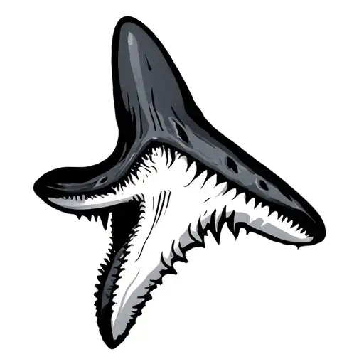 Shark Tooth tattoo design idea