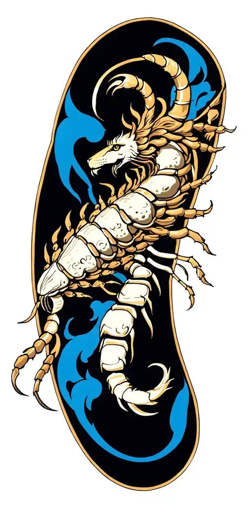 I would like a tattoo that incorporates 3 zodiac signs which are Scorpio, Leo and Gemini  tattoo design idea